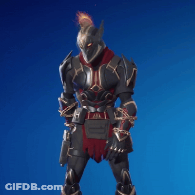 A Knight With A Helmet And Chains Around His Waist GIF