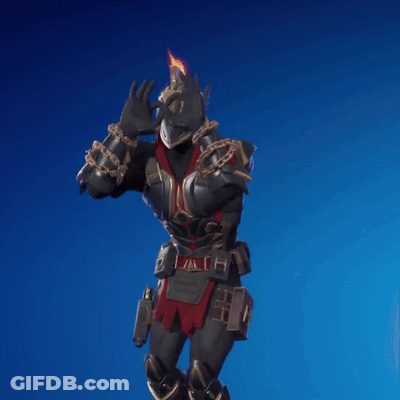 A Knight With Chains Around His Arms And A H On His Chest GIF