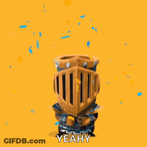 A Knight With His Arms Outstretched And The Words You Are The Best Yeahy GIF