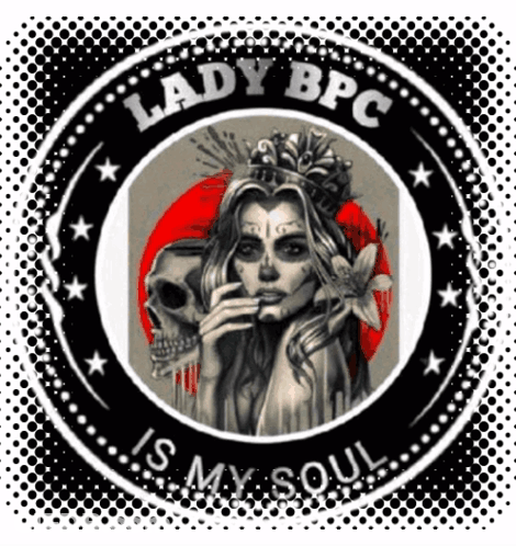 A Lady Bpc Logo With A Picture Of A Woman With A Crown On Her Head GIF
