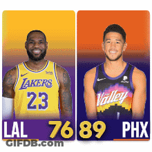A Lakers Jersey With Lebron James And A Valley Jersey GIF