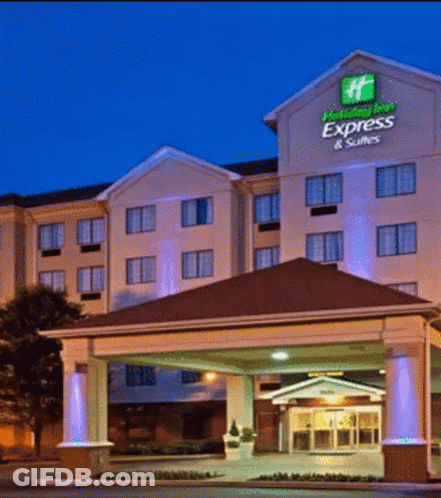 A Large Hotel Called Holiday Inn Express & Suites GIF