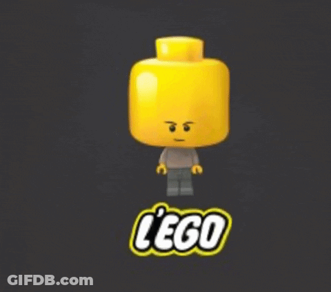 A Lego Head With A Man 'S Face On It GIF