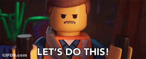 A Lego Man Says Let 'S Do This GIF