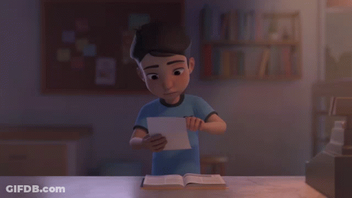 A Letter From The Pilot Academy Administration Is Being Held By Someone GIF