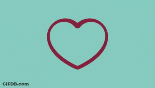 A Line Drawing Of A Bride And Groom With A Heart Behind Them GIF