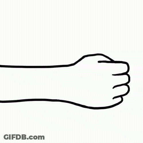 A Line Drawing Of A Hand Giving A Thumbs Up GIF