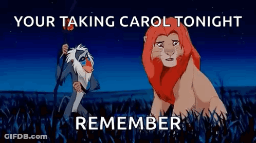 A Lion And A Monkey From The Lion King Are Standing In A Field . GIF