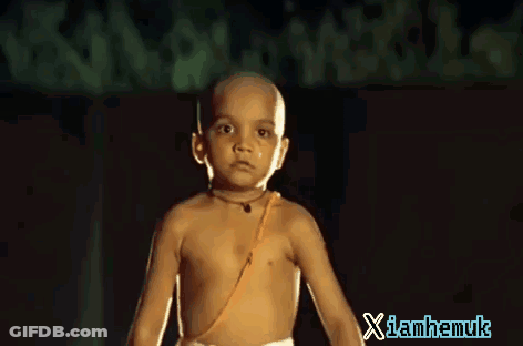 A Little Boy With A Tear Running Down His Face And The Words Xlamhamuk On The Bottom Right GIF