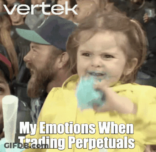 Girl Eating Cotton Candy With Emotions Text GIF
