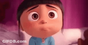 A Little Girl From Despicable Me Is Making A Sad Face . GIF