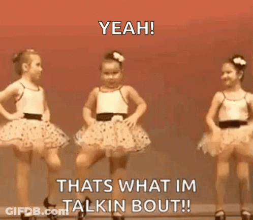 A Little Girl In A Tutu Is Dancing And Saying Yeah That 'S What Im Talkin Bout ! GIF