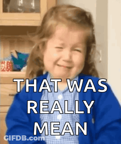 A Little Girl Is Crying With The Words That Was Really Mean Behind Her GIF