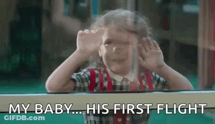 Girl Looking Out Window Making Face GIF