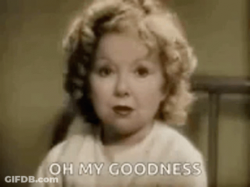 A Little Girl Is Saying `` Oh My Goodness '' . GIF