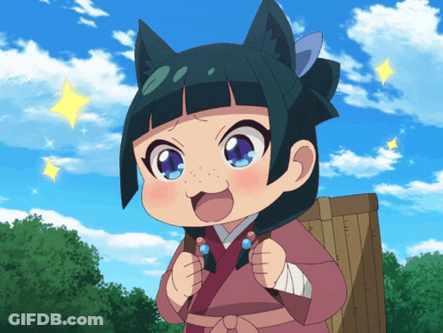 Smiling Girl With Cat Ear Headband GIF