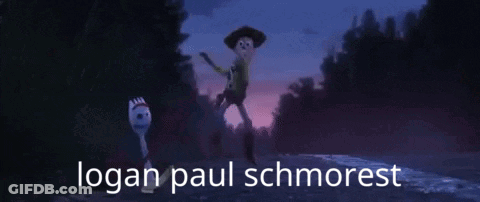 A Logan Paul Schmorest Poster With A Cowboy And Fork GIF