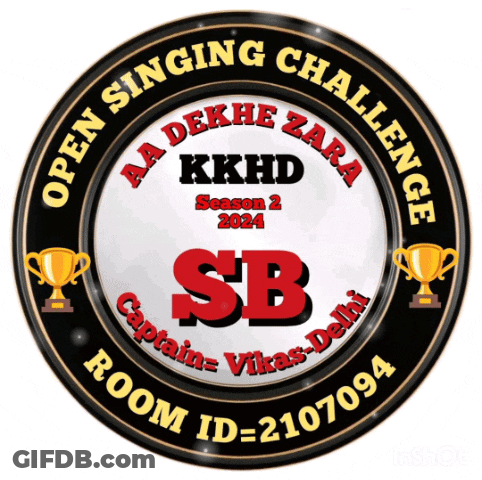 A Logo For A Singing Challenge Called Aa Dekhe Zara Kkhd Season 2 2024 GIF