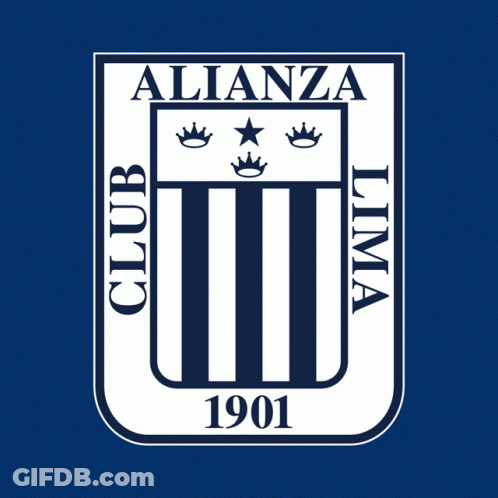A Logo For Alianza Lima With The Year 1901 On It GIF