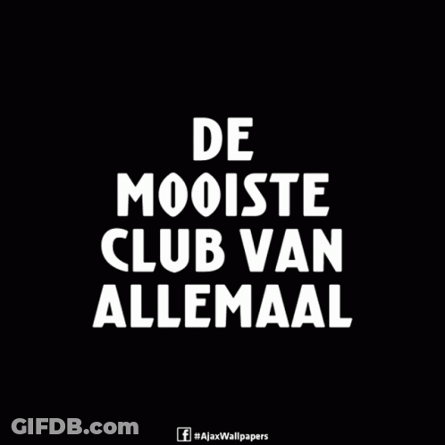 A Logo For Amst Football Club Ajax With A Drawing Of A Man Kicking A Soccer Ball GIF