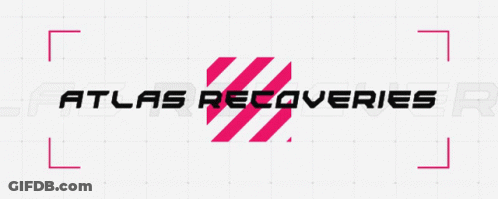 Atlas Recoveries Logo With Pink Stripe GIF