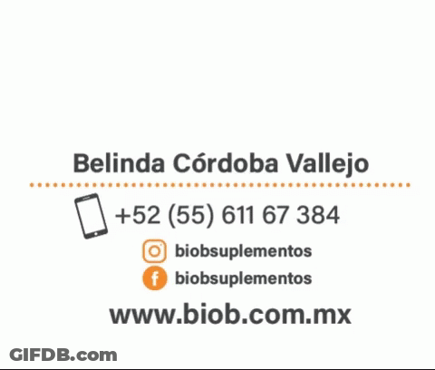 A Logo For Belinda Cordoba Vallejo With A Phone Number And Website GIF