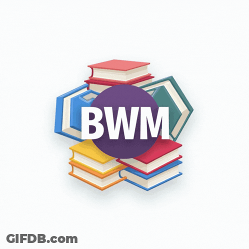 A Logo For Bwjm Selamat Menjadi M1 With Fireworks GIF