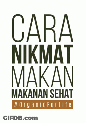 A Logo For Cara Nikmat Makan Makanan Sehat GIF