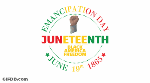 A Logo For Emancipation Day June 19Th 1863 GIF