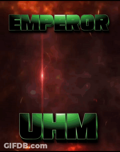 A Logo For Emperor Uhm With A Horse GIF