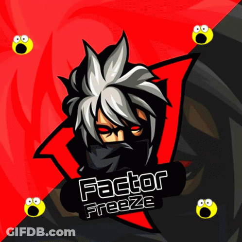 A Logo For Factor Freeze Shows A Cartoon Character GIF