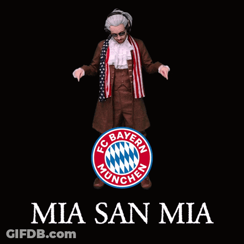 A Logo For Fc Bayern Munchen With A Checkered Design GIF