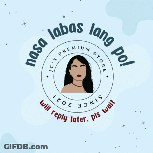 A Logo For Jc 'S Premium Store Shows A Woman In A Circle GIF