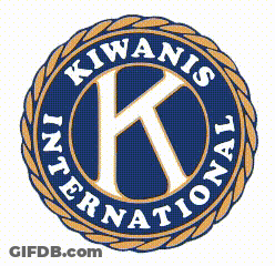 A Logo For Kiwanis International With A Letter K In A Circle GIF