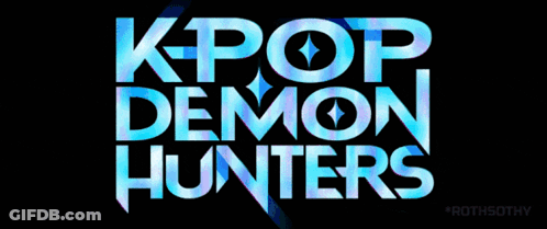 A Logo For Kpop Demon Hunters Is Shown GIF