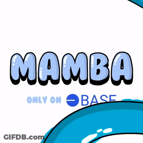 Mamba Logo With Blue Snake GIF