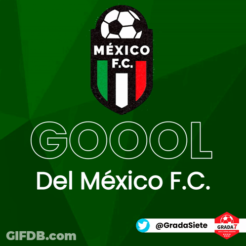 A Logo For Mexico F.c. With The Words Goool Del Mexico F.c. Below It GIF