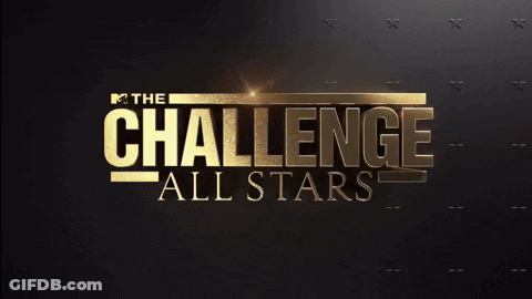 A Logo For Mtv 'S Challenge All Stars GIF