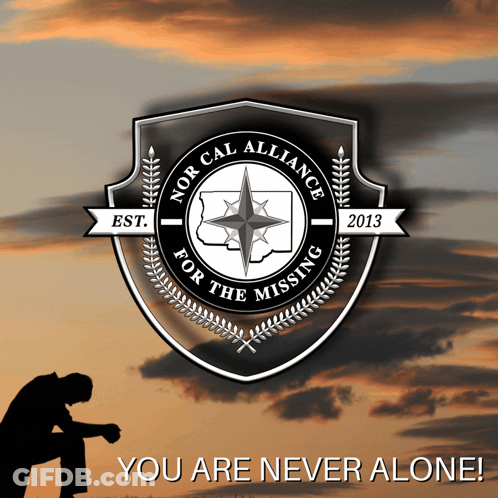 A Logo For Nor Cal Alliance For The Missing Is Shown GIF