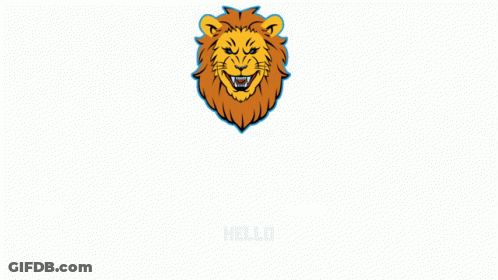 A Logo For Onelemon Atl With A Lion GIF