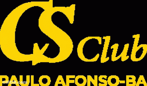 A Logo For Paulo Afonso-Ba Is Yellow And Black GIF