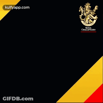 A Logo For Royal Challengers With A Blue Letter C GIF