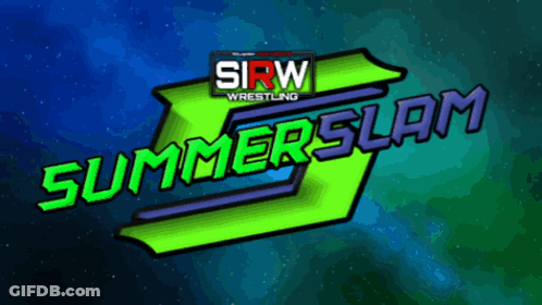 A Logo For Sirw Wrestling Says Summer Slam GIF