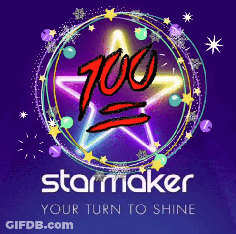A Logo For Starmaker Your Turn To Shine With A Star In The Middle GIF
