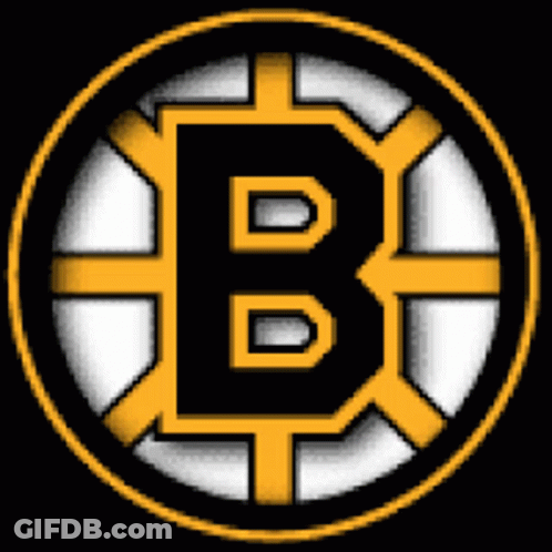 A Logo For The Boston Bruins With The Letter B In The Middle GIF