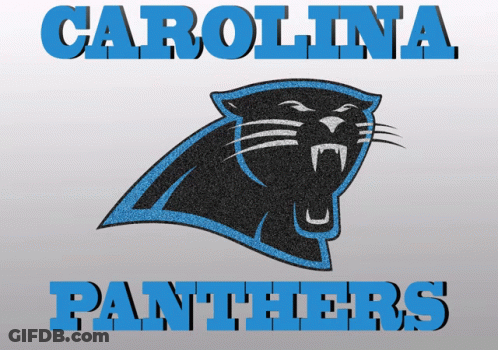 A Logo For The Carolina Panthers Is Displayed GIF