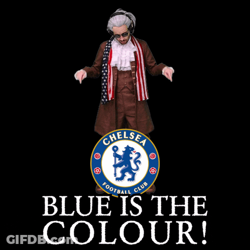 A Logo For The Chelsea Football Club With A Lion GIF