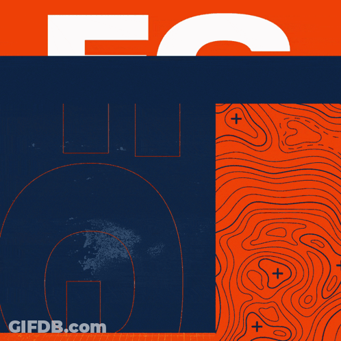 A Logo For The Denver Broncos Football Club Is Shown GIF