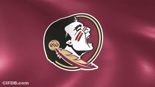 A Logo For The Florida State University Football Team GIF