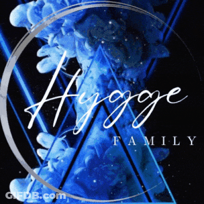 A Logo For The Hygge Family Shows A Circle And Triangles GIF